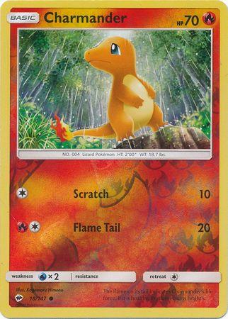 Charmander 18 /147 Reverse Holo burning-shadows-rh-17