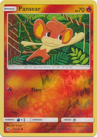 Pansear 22 /147 Reverse Holo burning-shadows-rh-19