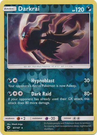 Darkrai 87 /147 Reverse Holo