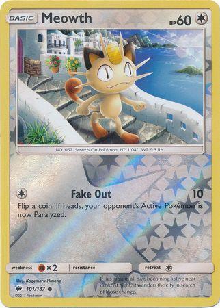 Meowth 101 /147 Reverse Holo
