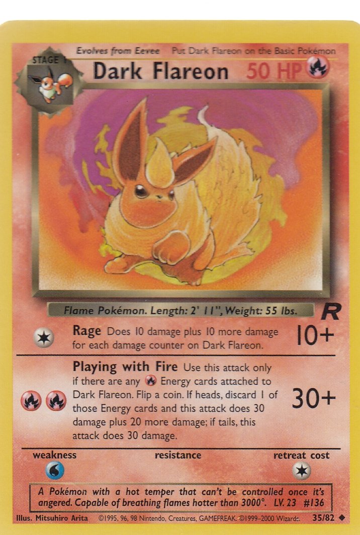 Dark Flareon 35/82 Team Rocket