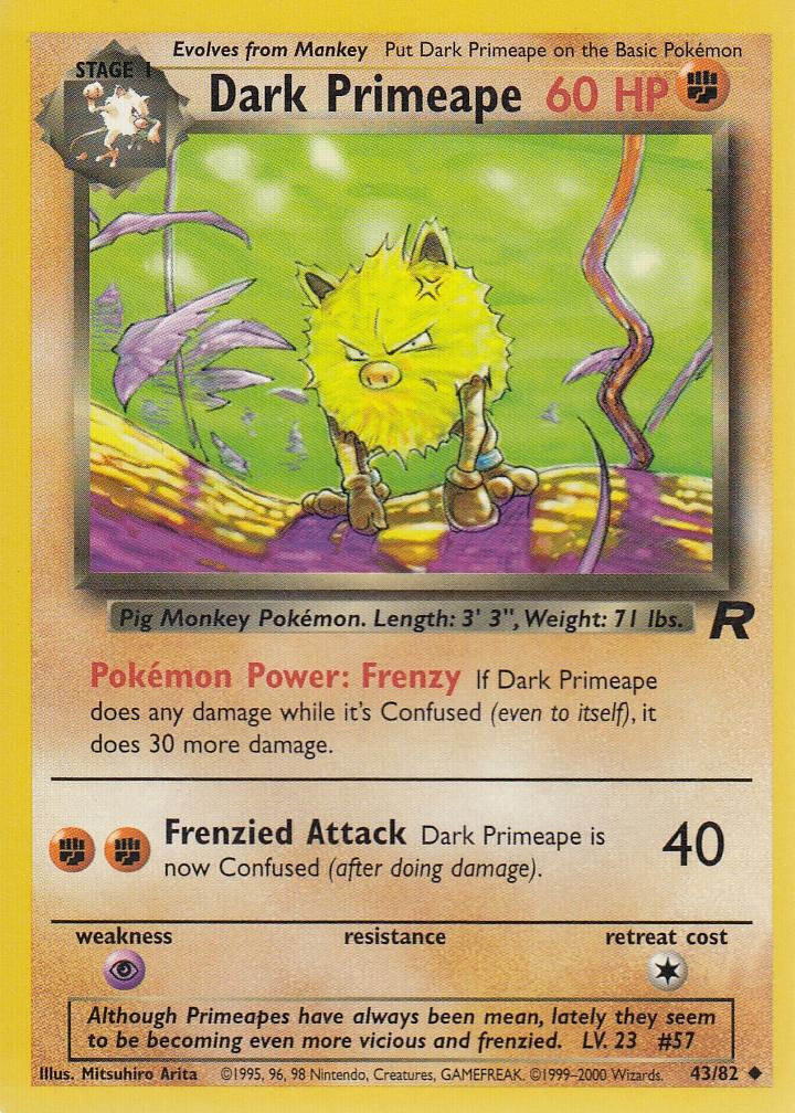 Dark Primeape 43/82 Team Rocket Uncommon