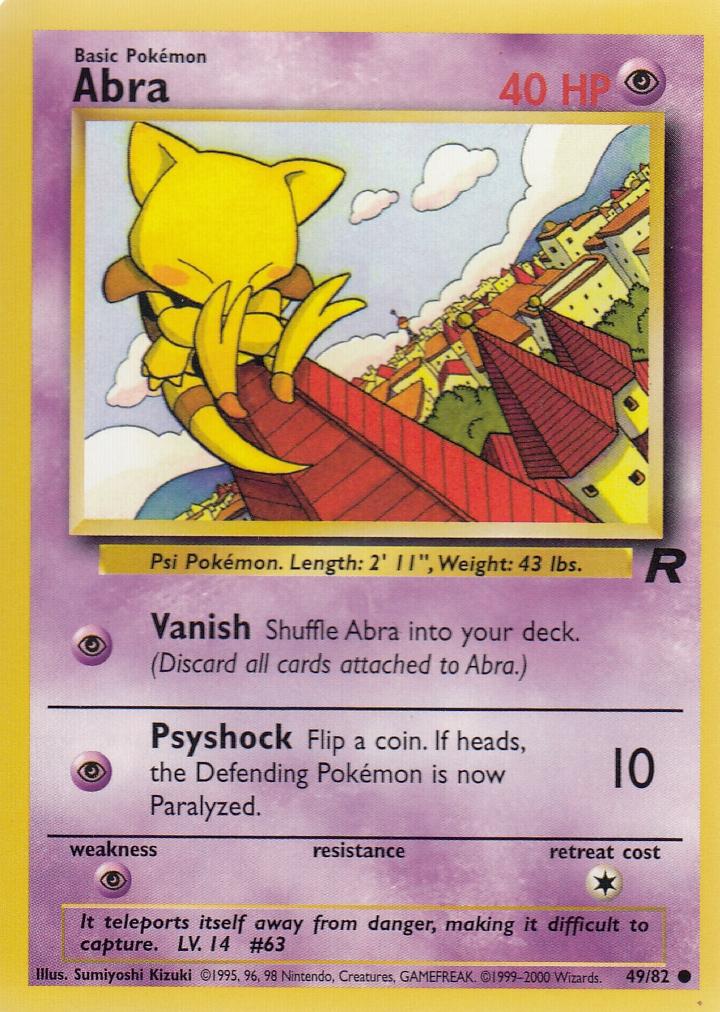 Abra 49/82 Team Rocket Common
