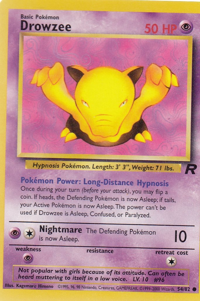 Drowzee 54/82 Team Rocket Common