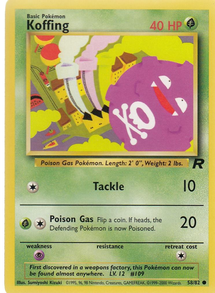 Koffing 58/82 Team Rocket Common