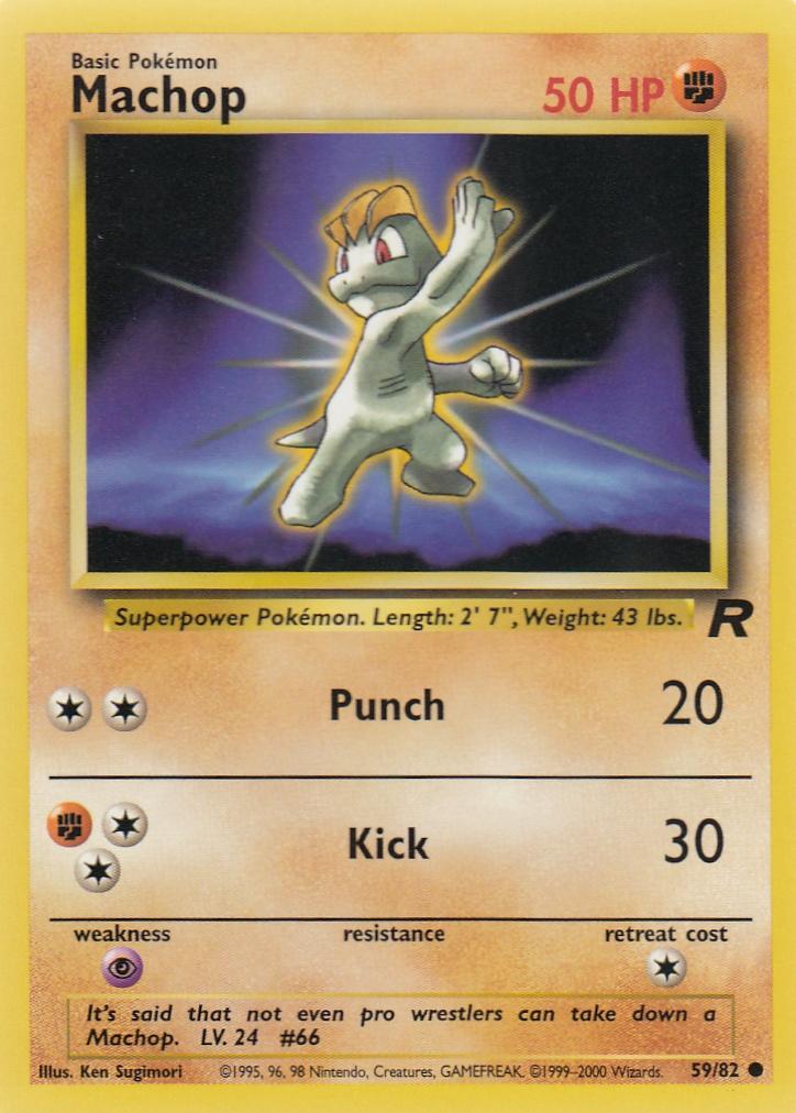 Machop 59/82 Team Rocket Common
