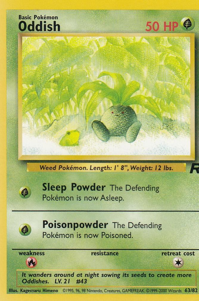 Oddish 63/82 Team Rocket Common