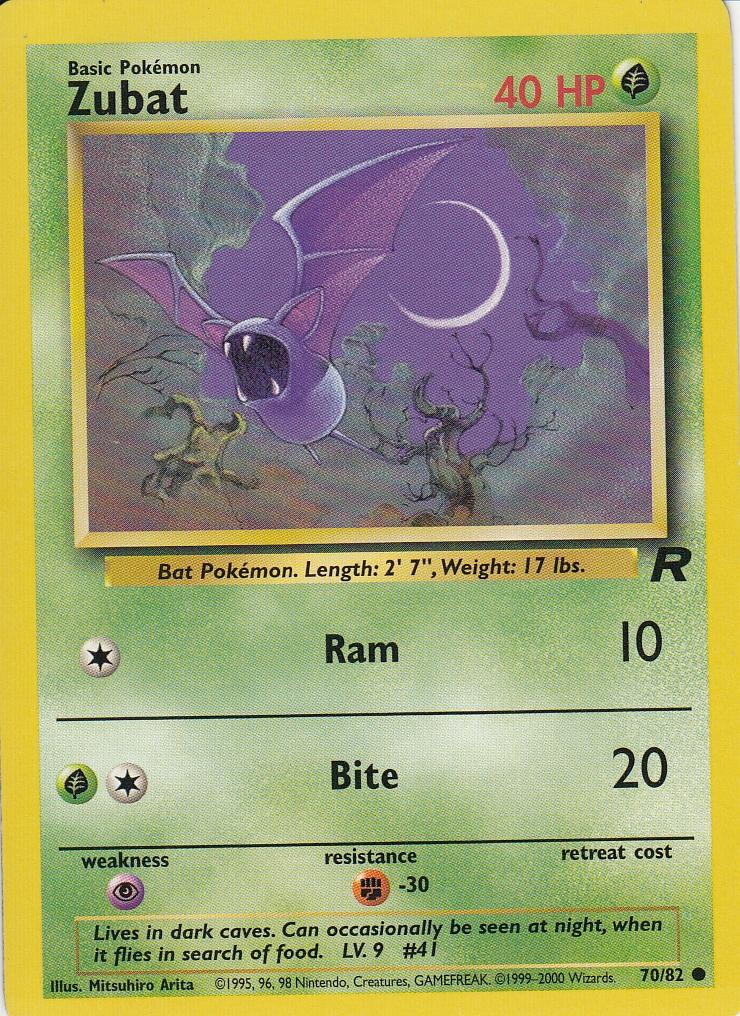 Zubat 70/82 Team Rocket Common