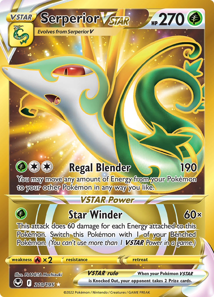 Serperior VSTAR (Secret) (210) 210/195 Silver Tempest