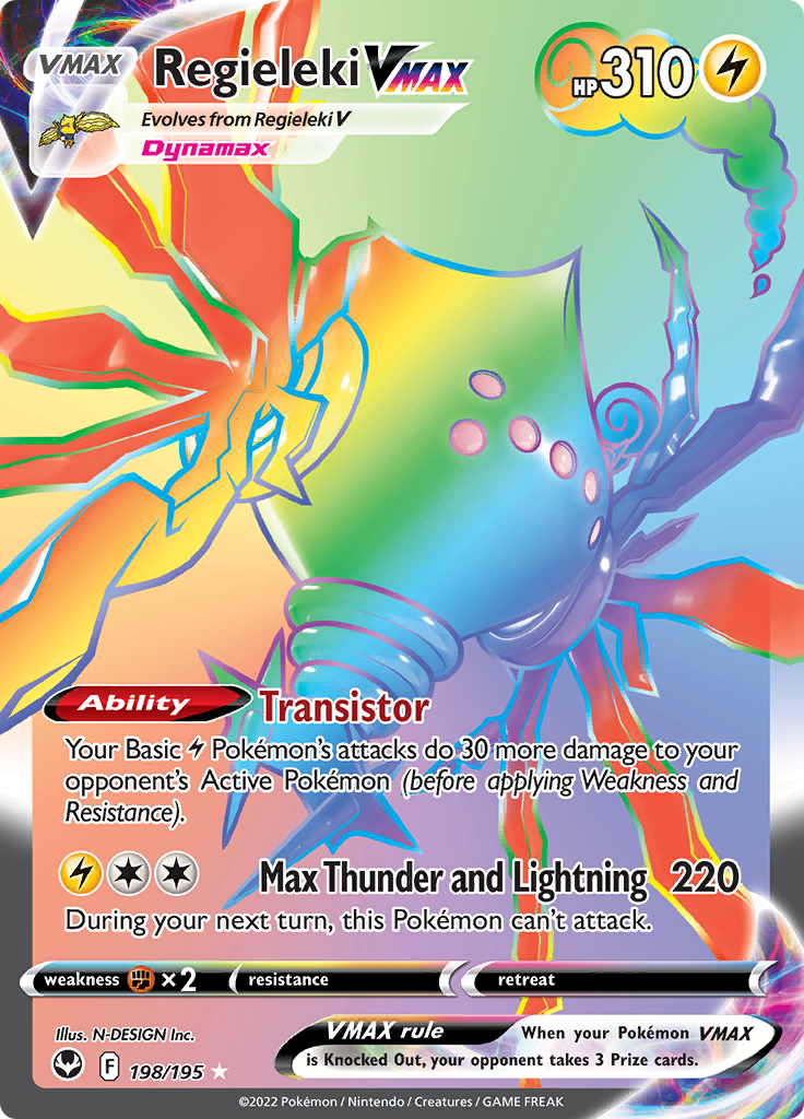 Regieleki VMAX (Secret) 198/195 Silver Tempest