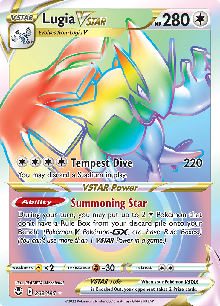 Lugia VSTAR (Secret) (202) 202/195 Silver Tempest