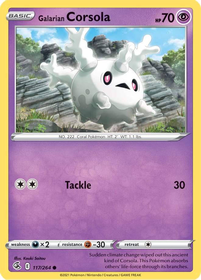 Galarian Corsola 117/264 fusion-strike-117