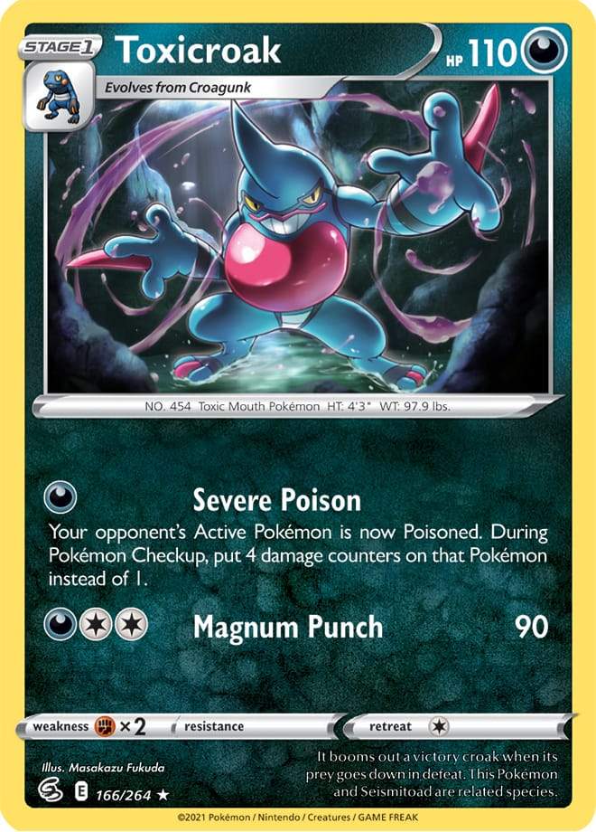 Toxicroak 166/264 fusion-strike-166