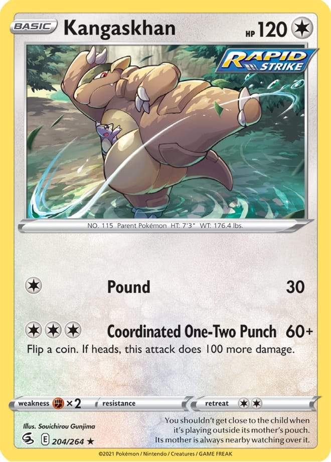 Kangaskhan 204/264 fusion-strike-204