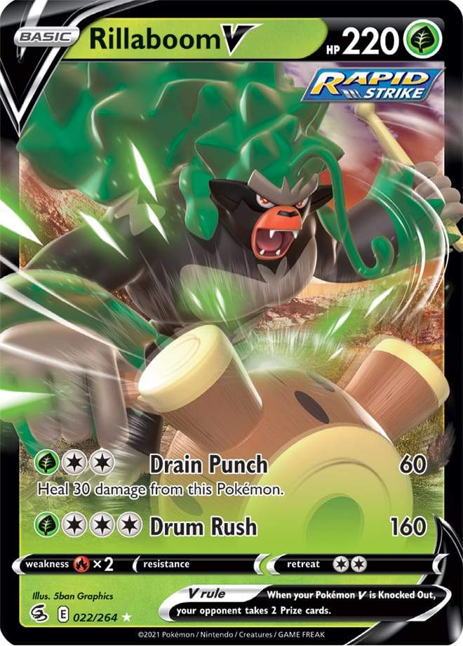 Rillaboom V 022/264 fusion-strike-22