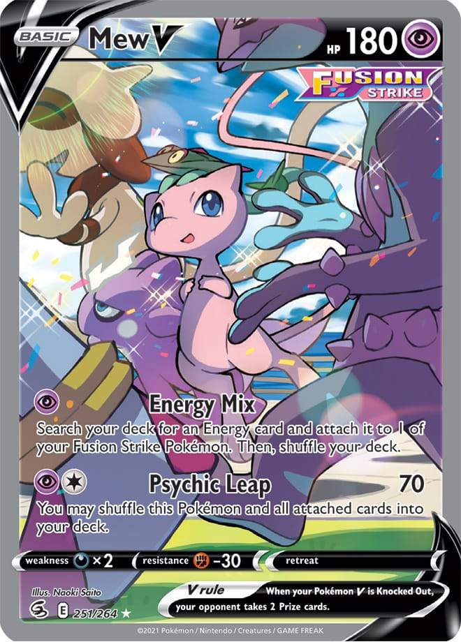Mew V (Alternate Full Art) 251/264 fusion-strike-251