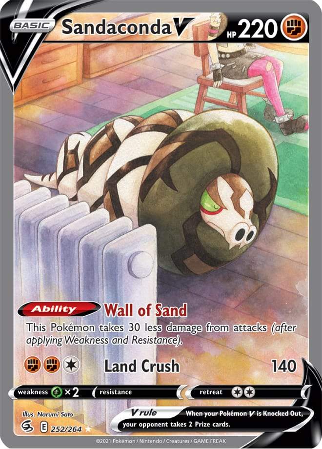 Sandaconda V (Alternate Full Art) 252/264 fusion-strike-252