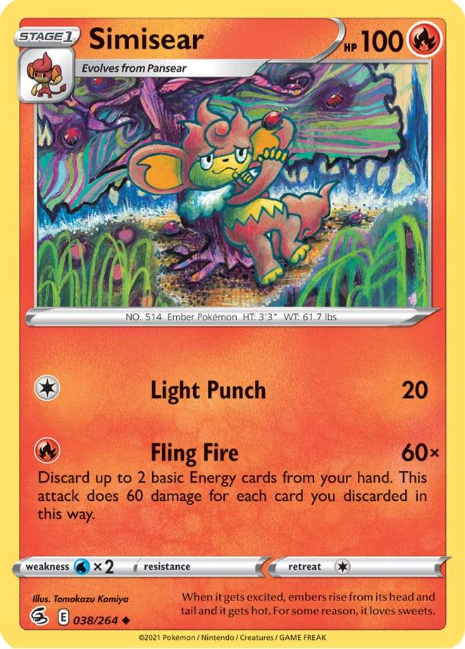 Simisear 038/264 fusion-strike-38