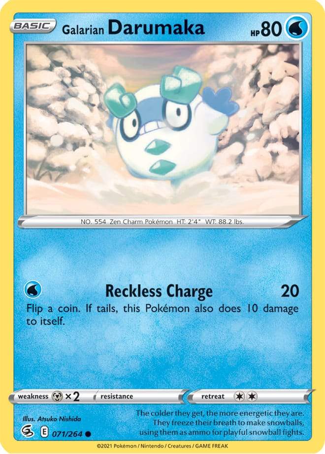 Galarian Darumaka 071/264 fusion-strike-71