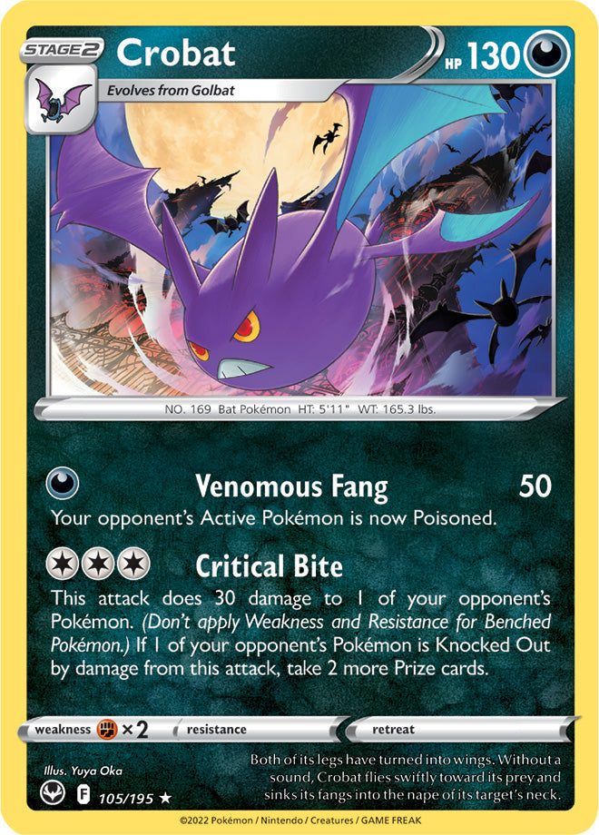 Crobat 105/195 Silver Tempest