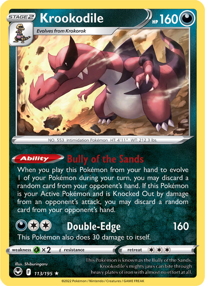 Krookodile 113/195 Silver Tempest