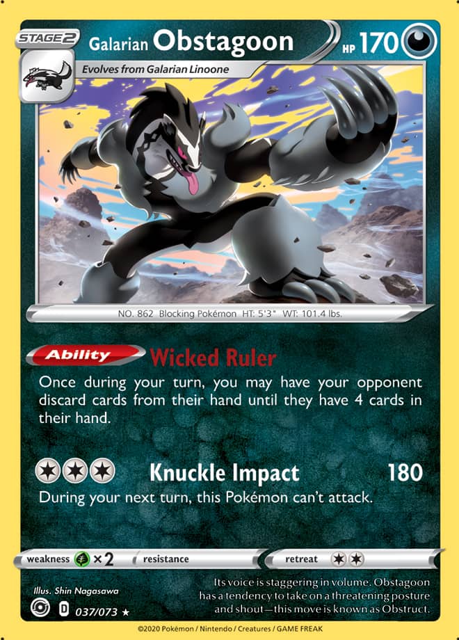 Galarian Obstagoon 37/73 champions-path-37