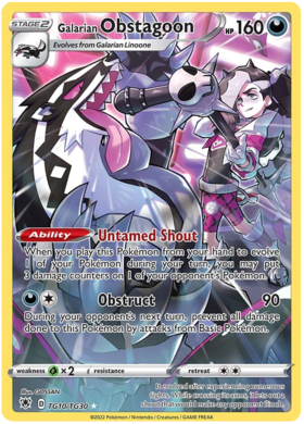TG10 Galarian Obstagoon Astral Radiance