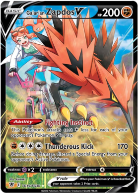 TG19 Galarian Zapdos V Astral Radiance
