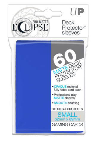 Deck Protectors (Small) - 60pcs Pro Matte - ECLIPSE Pacific Blue
