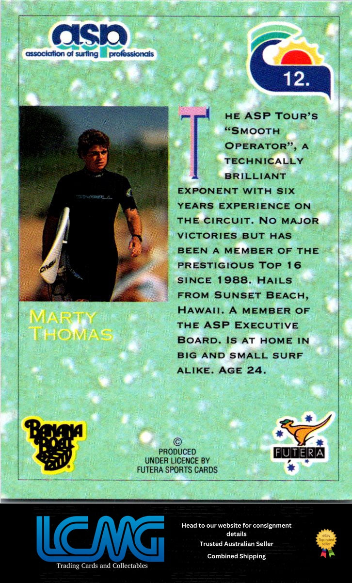 Card #  12  Marty Thomas