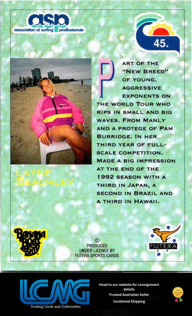 Card #  45  Layne Beachley RC