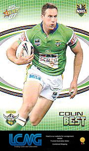 SELECT NRL 2007 INVINCIBLE   #38  COLIN BEST