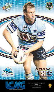 SELECT NRL 2007 INVINCIBLE   #45  ADAM DYKES