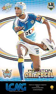 SELECT NRL 2007 INVINCIBLE   #57  PRESTON CAMPBELL