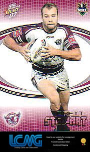 SELECT NRL 2007 INVINCIBLE   #65  BRETT STEWART