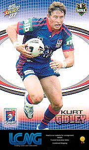 SELECT NRL 2007 INVINCIBLE   #91  KURT GIDLEY