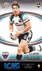 SELECT NRL 2007 INVINCIBLE   #132  LUKE PRIDDIS