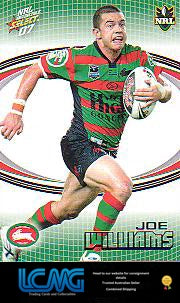 SELECT NRL 2007 INVINCIBLE   #152  JOE WILLIAMS