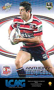 SELECT NRL 2007 INVINCIBLE   #161  ANTHONY MINICHIELLO