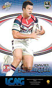 SELECT NRL 2007 INVINCIBLE   #162  DAVID SHILLINGTON