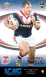 SELECT NRL 2007 INVINCIBLE   #168  DANNY NUTLEY