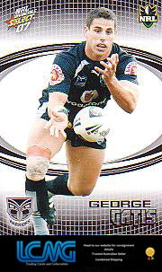 SELECT NRL 2007 INVINCIBLE   #183  GEORGE GATIS