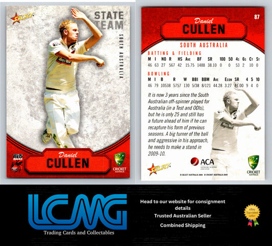 Select Cricket 2009 2010 Card # 87 Daniel Cullen