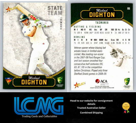 Select Cricket 2009 2010 Card # 95 Michael Dighton