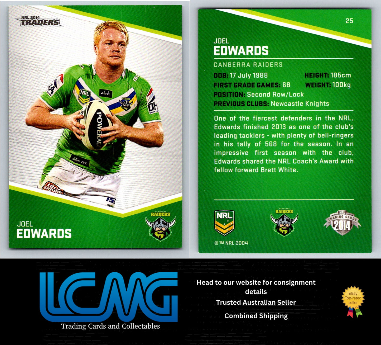 Card #  31 Dane Tilse  NRL 2014 Traders  Canberra Raiders