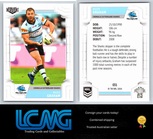 Card #  031 Wade Graham  2020 NRL Elite