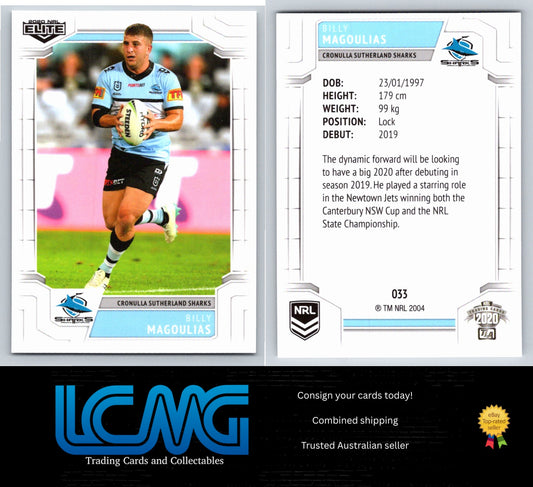 Card #  033 Billy Magoulias  2020 NRL Elite