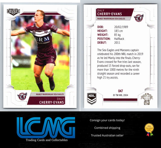 Card #  047 Daly Cherry-Evans  2020 NRL Elite