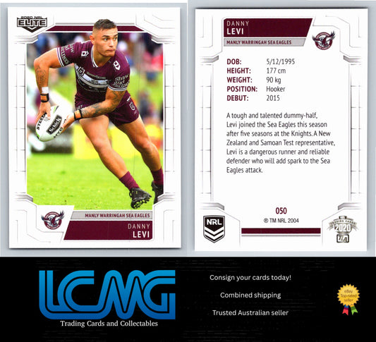 Card #  050 Danny Levi  2020 NRL Elite