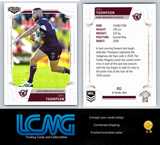 Card #  052 Joel Thompson  2020 NRL Elite